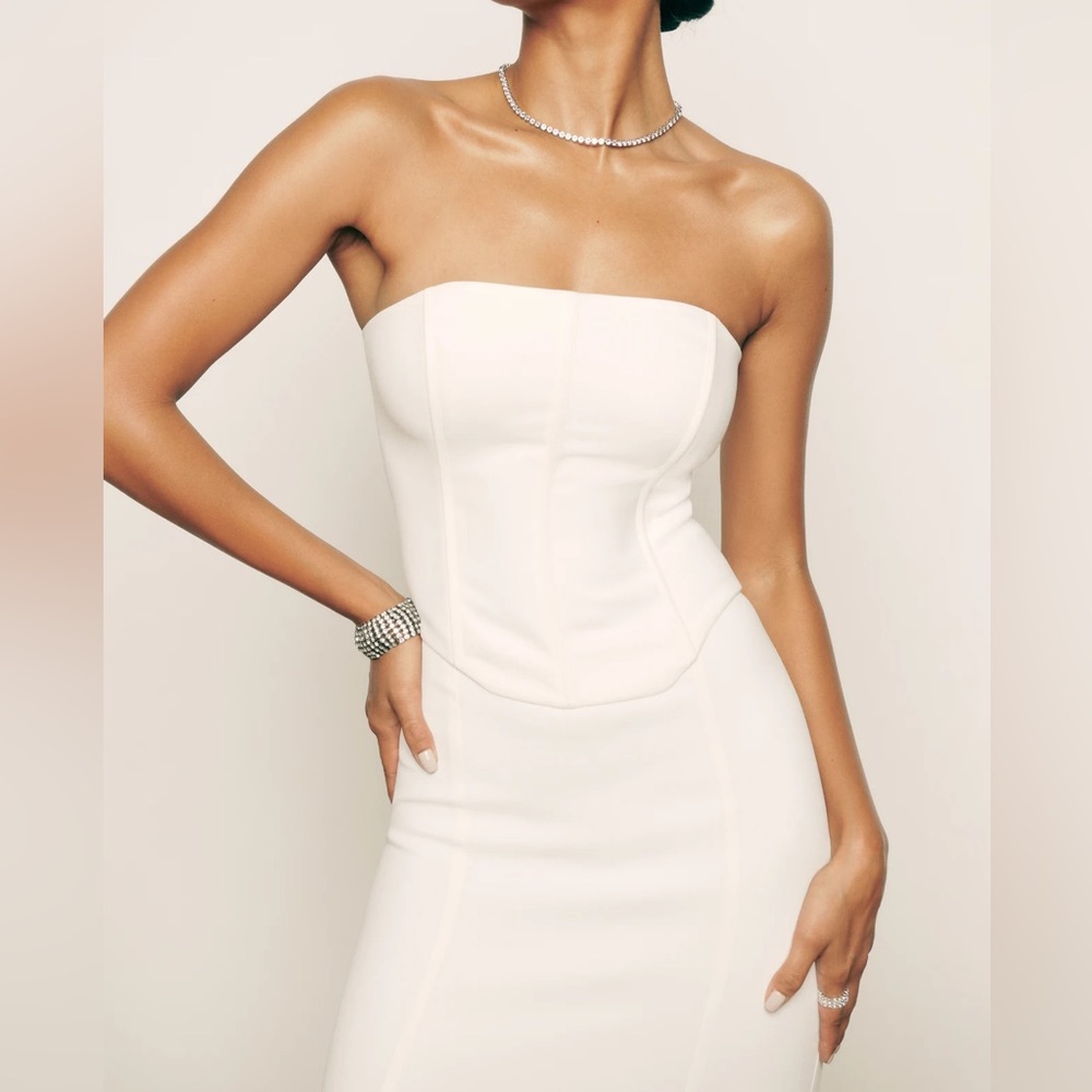 Reformation 2-piece ivory dress 6/6